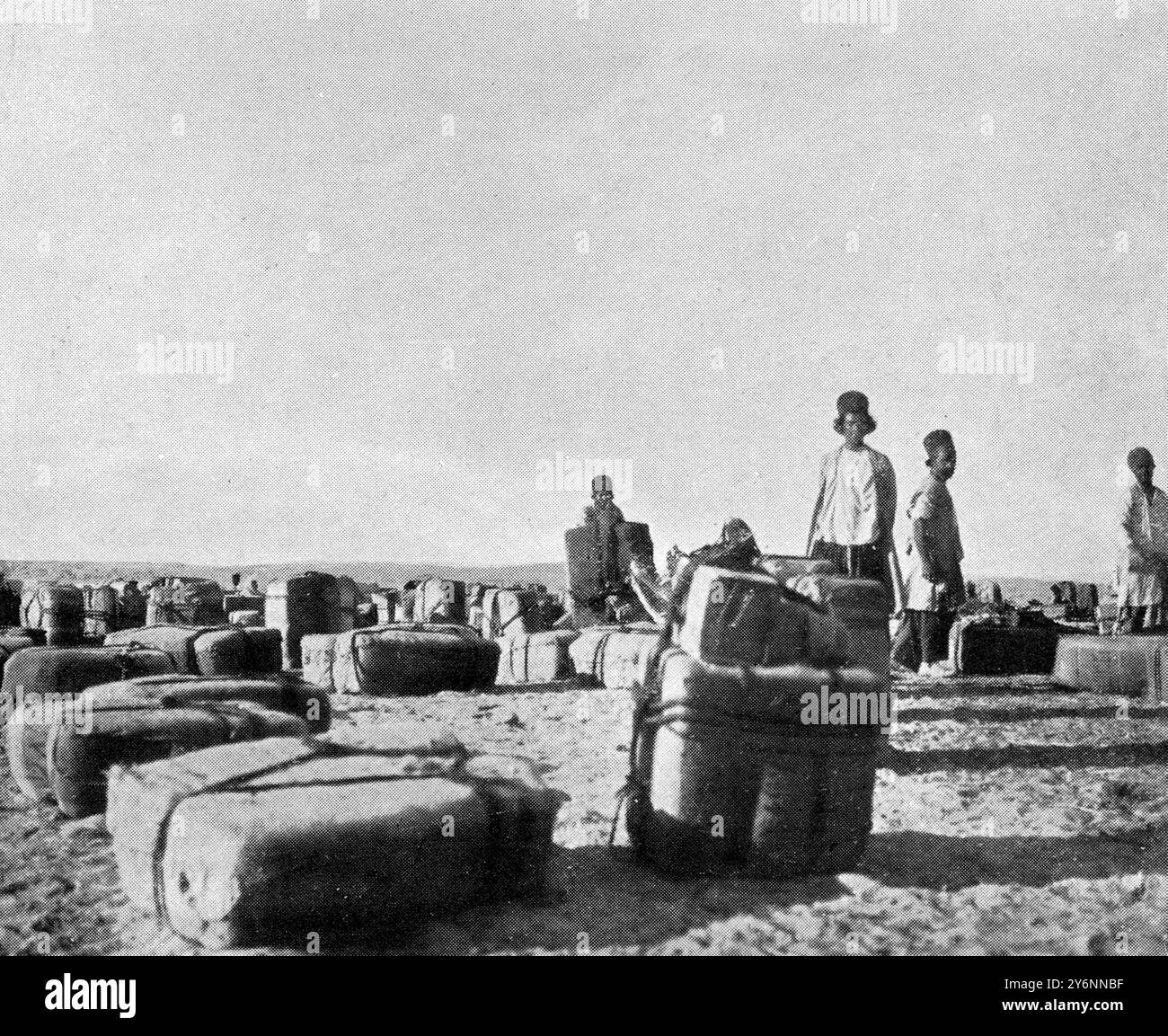 La Convention anglo-russe. Certains de ses défauts. Où partent les caravanes pour l'intérieur : Bunder Abbas. 5 octobre 1907 Banque D'Images