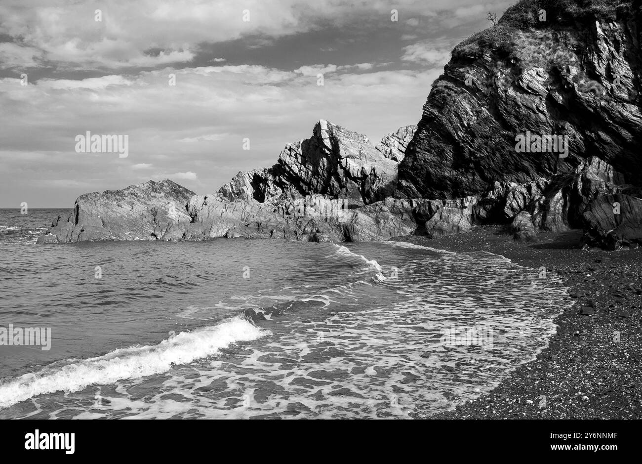 Rocks Ar Rapperee Bay, Ilfracombe, Devon Banque D'Images