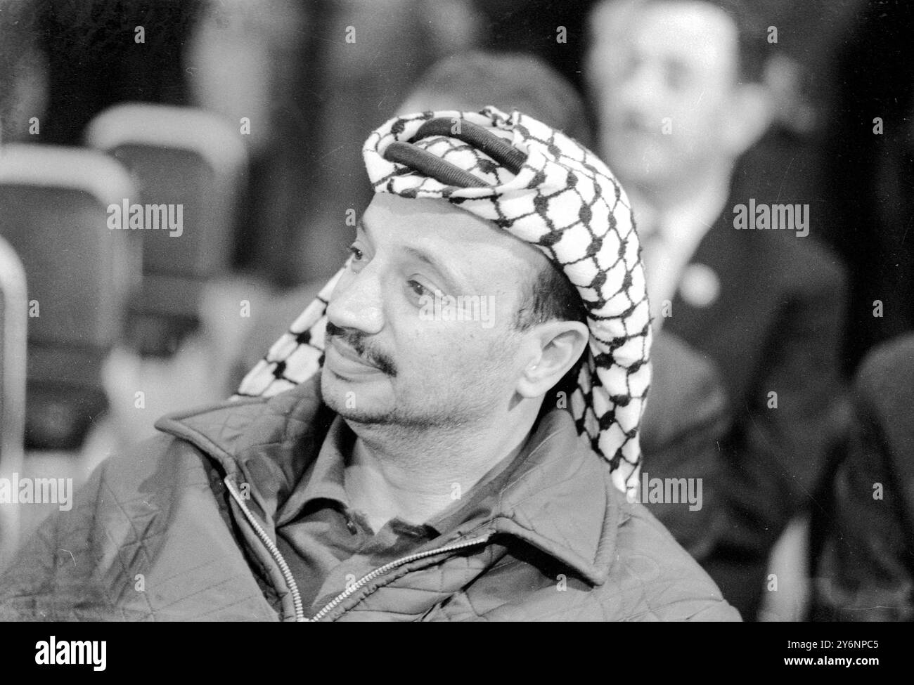 Rabar, Maroc : Yasifir Arafat, chef de l'Organisation de libération de la Palestine, photo prise à Rabat, Maroc, le 23 décembre 1969. 9 janvier 1970 Banque D'Images