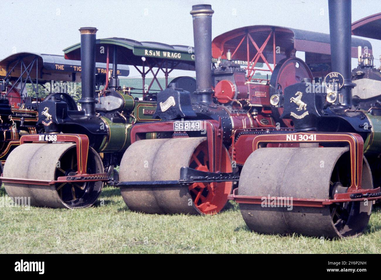 Un rassemblement à vapeur a eu lieu près d'Ashbourne, Derbyshire, en 1992 Banque D'Images