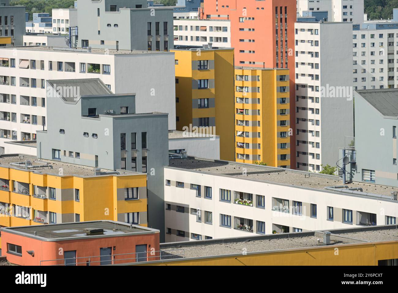 Wohnhäuser, Wilhelmsruher Damm, Märkisches Viertel, Reinickendorf, Berlin, Deutschland *** bâtiments résidentiels, Wilhelmsruher Damm, Märkisches Viertel, Reinickendorf, Berlin, Allemagne Banque D'Images