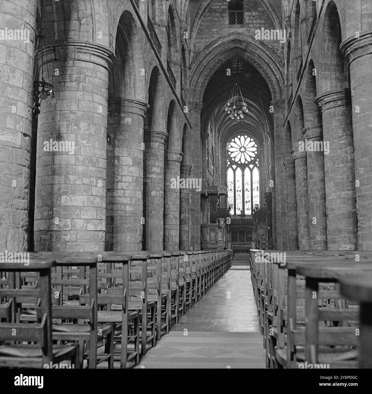 Cathédrale de Kirkwall . 1er janvier 1947 Banque D'Images