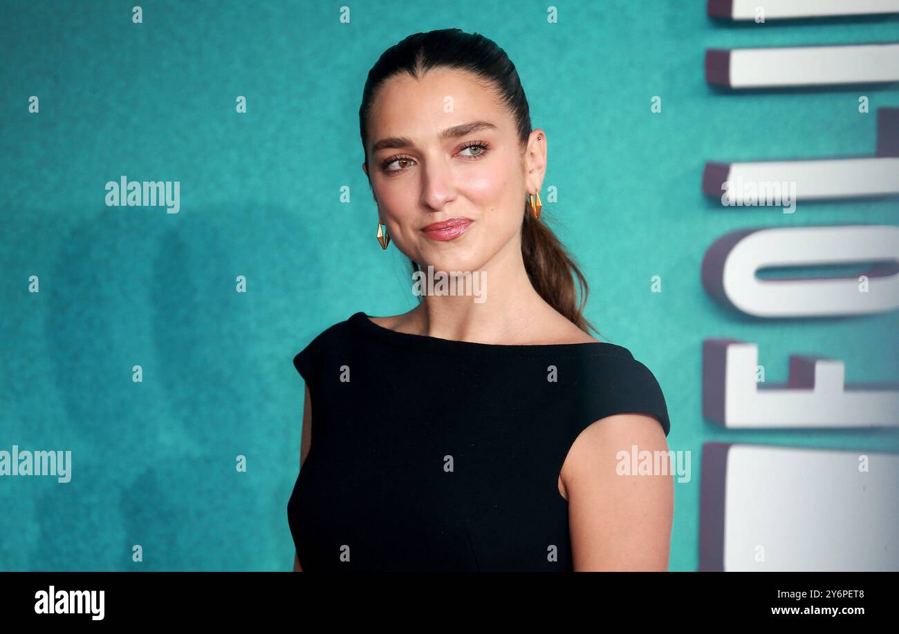 Londres, Royaume-Uni. 25 septembre 2024. Rina Lipa assiste à la première britannique de « Joker folie à deux » au Cineworld Leicester Square à Londres. (Photo de Fred Duval/SOPA images/SIPA USA) crédit : SIPA USA/Alamy Live News Banque D'Images