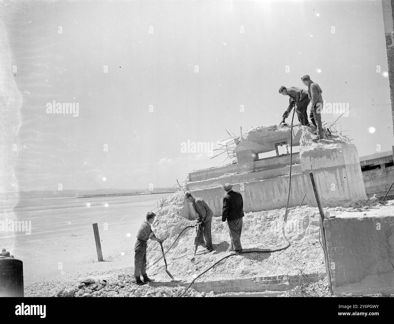 Sable de carrossage . 4 juin 1947 Banque D'Images