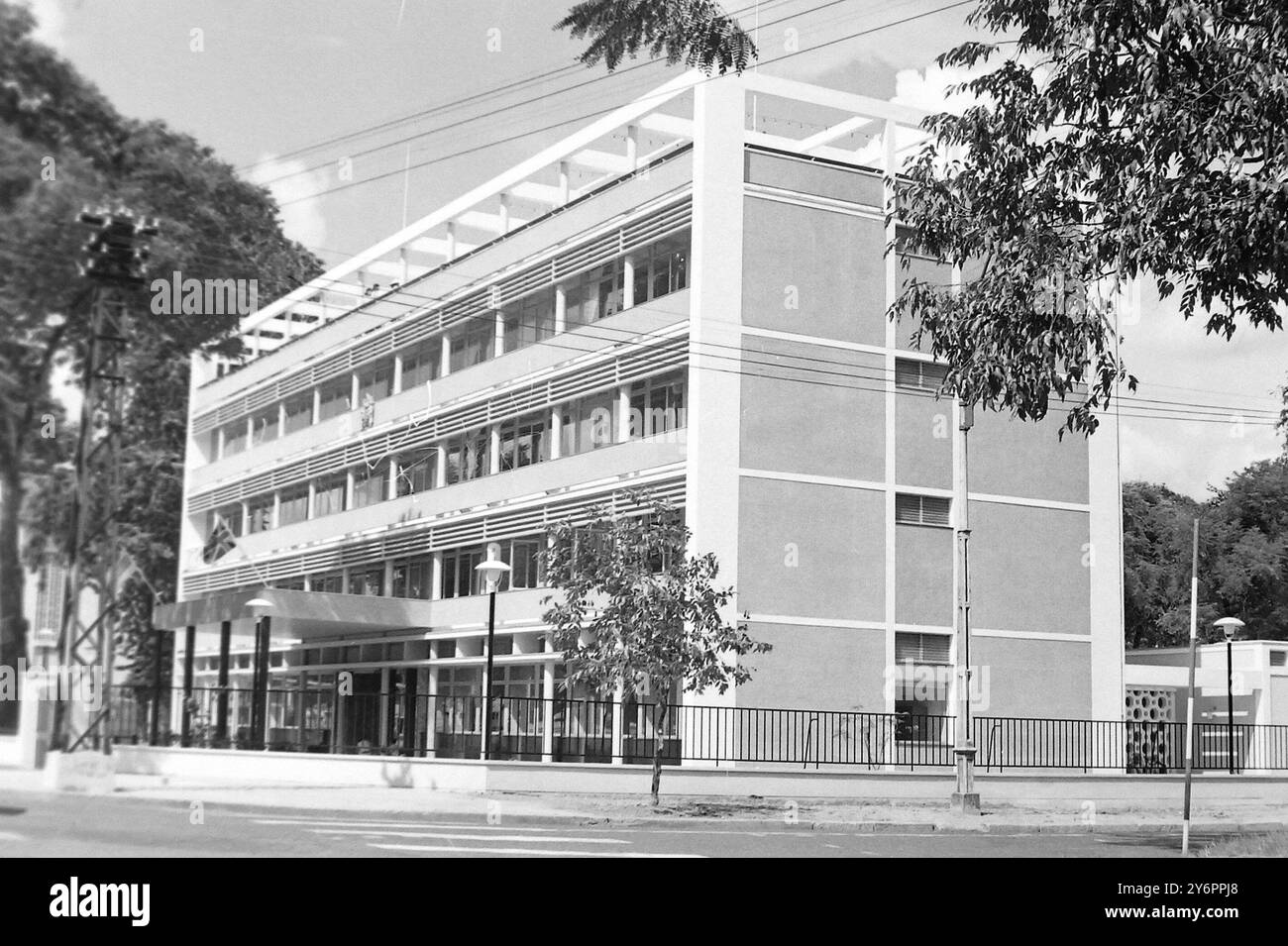 GUERRE DU VIETNAM AMBASSADE BRITANNIQUE À SAIGON ; 30 JUILLET 1962 Banque D'Images