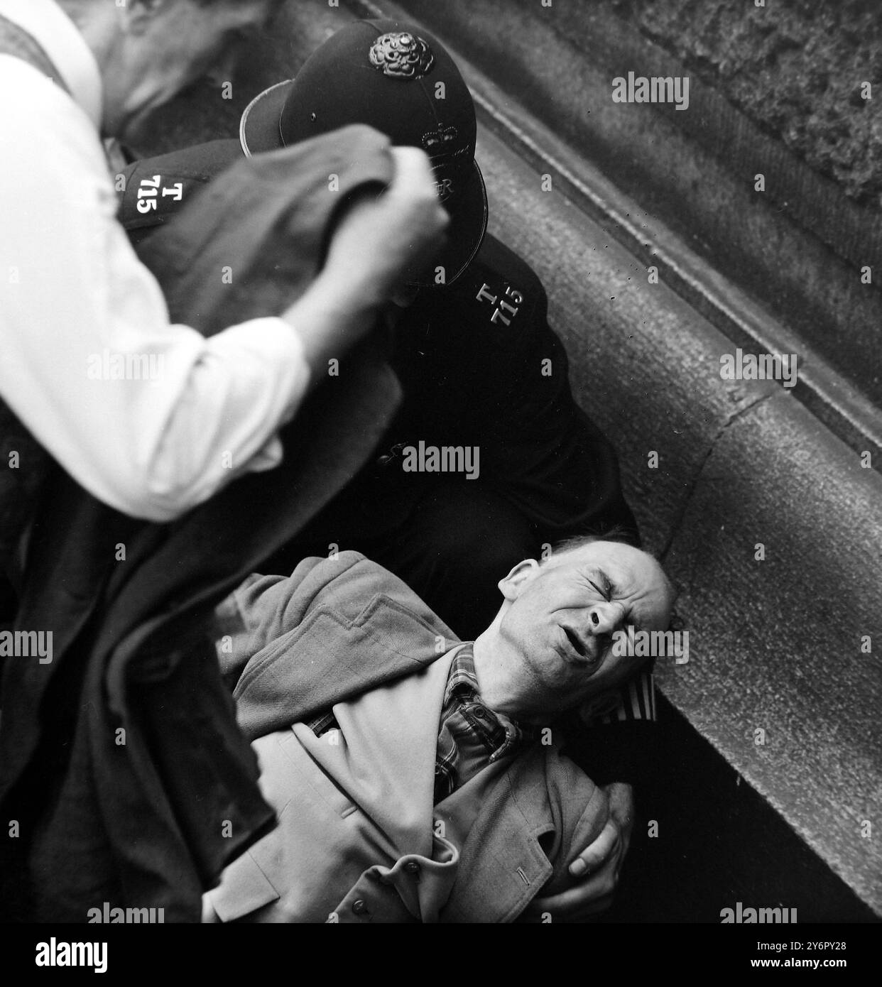 MANIFESTATION ANTI-JUIVE À LONDRES ; 1ER JUILLET 1962 Banque D'Images