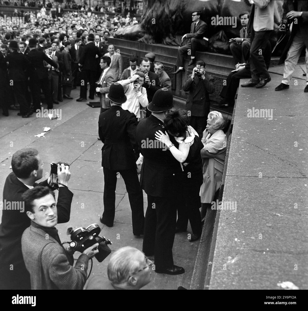 MANIFESTATION ANTI-JUIVE À LONDRES ; 1ER JUILLET 1962 Banque D'Images