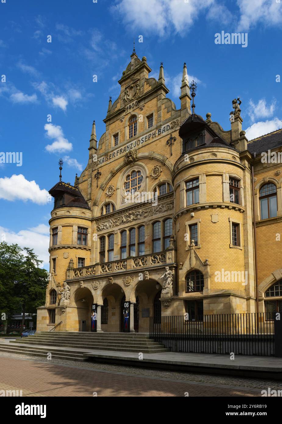 Anciens bains de ville et maintenant galerie dans la ville tchèque de Liberec Banque D'Images