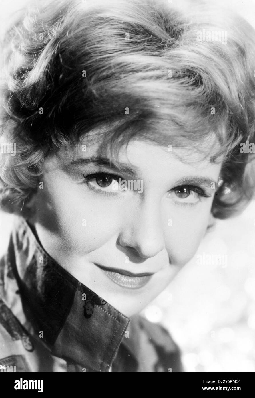 ACTRICE GERALDINE PAGE PORTRAIT / 8 MARS 1962 Banque D'Images