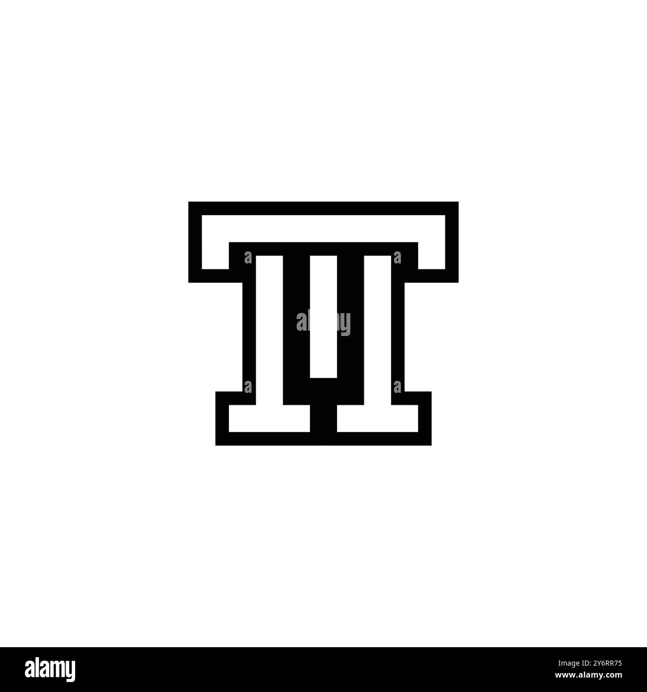 Lettres initiales logo TM, MT, T et M. Illustration de Vecteur