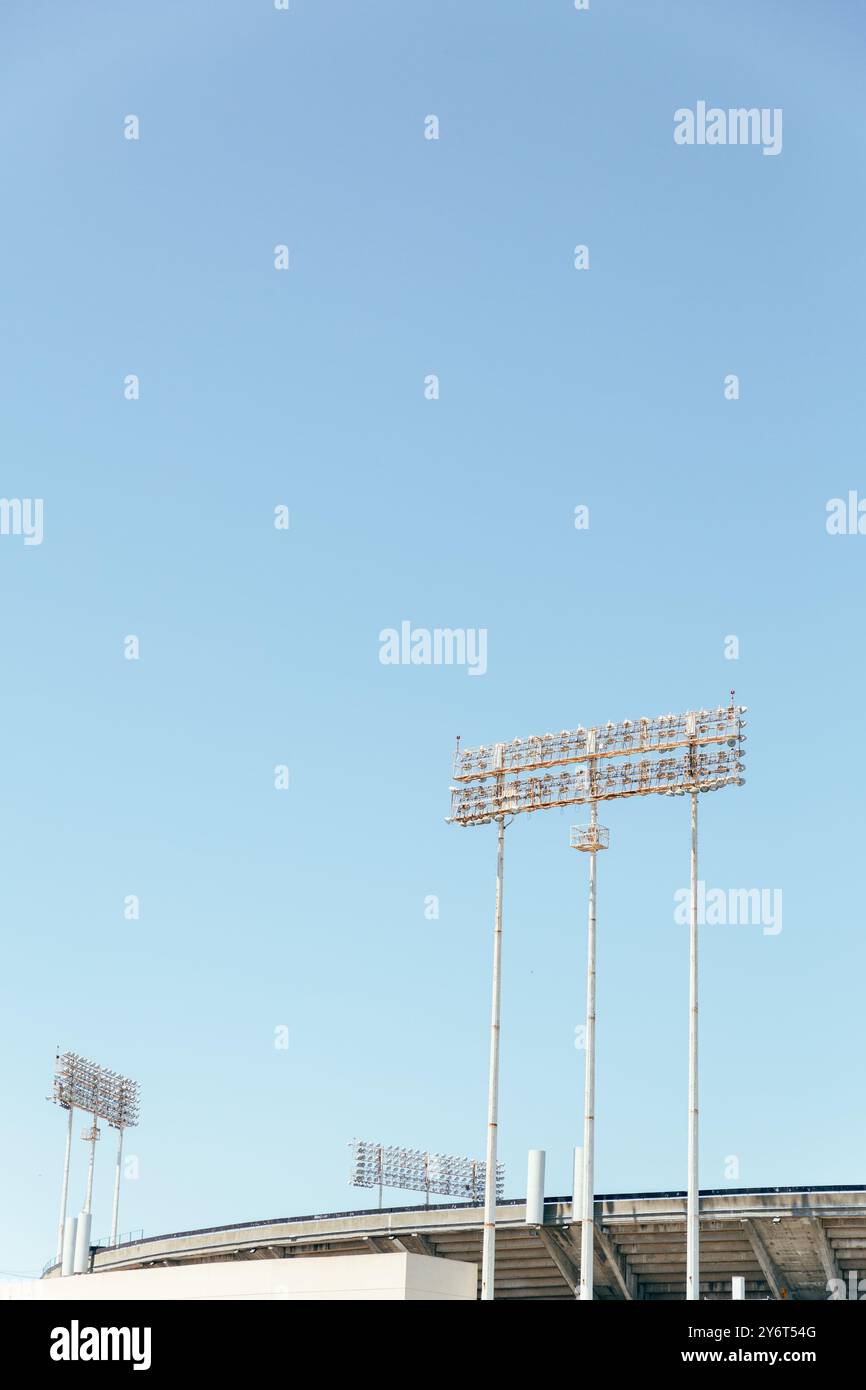 Lumières du Coliseum du comté d'Oakland Alameda | Oakland, Californie 2019 Banque D'Images