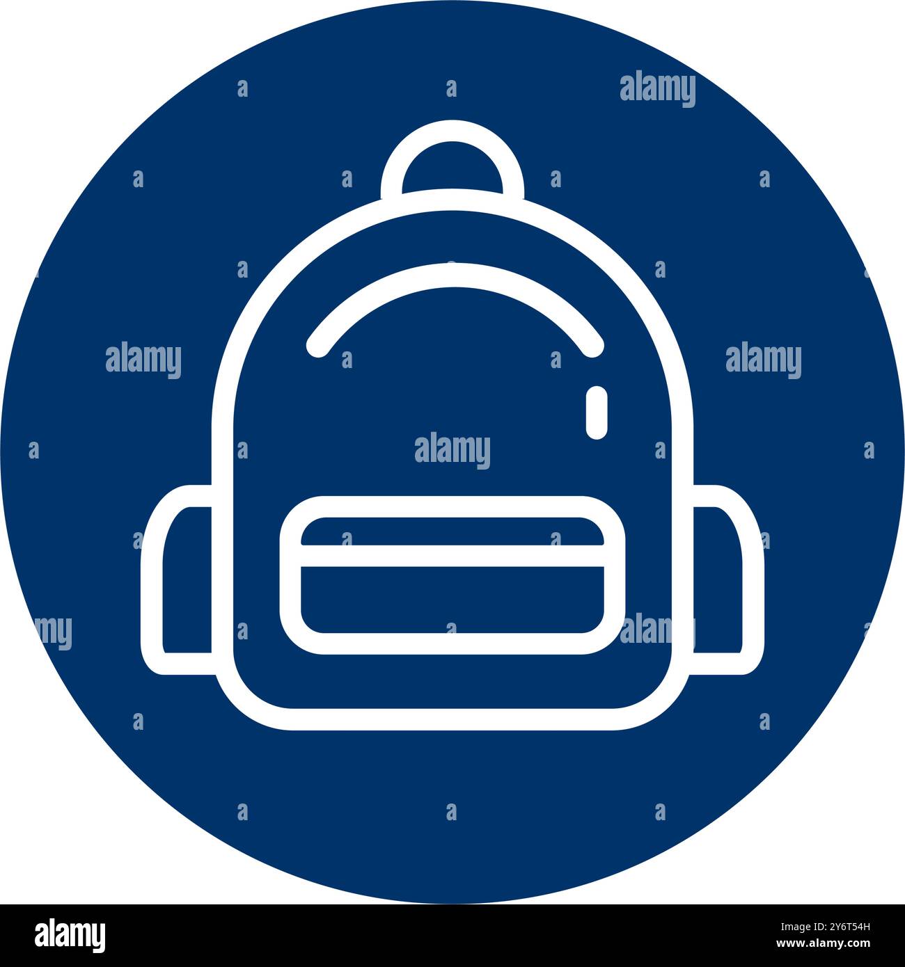 conception de logo d'illustration vectorielle d'icône de sac à dos Illustration de Vecteur