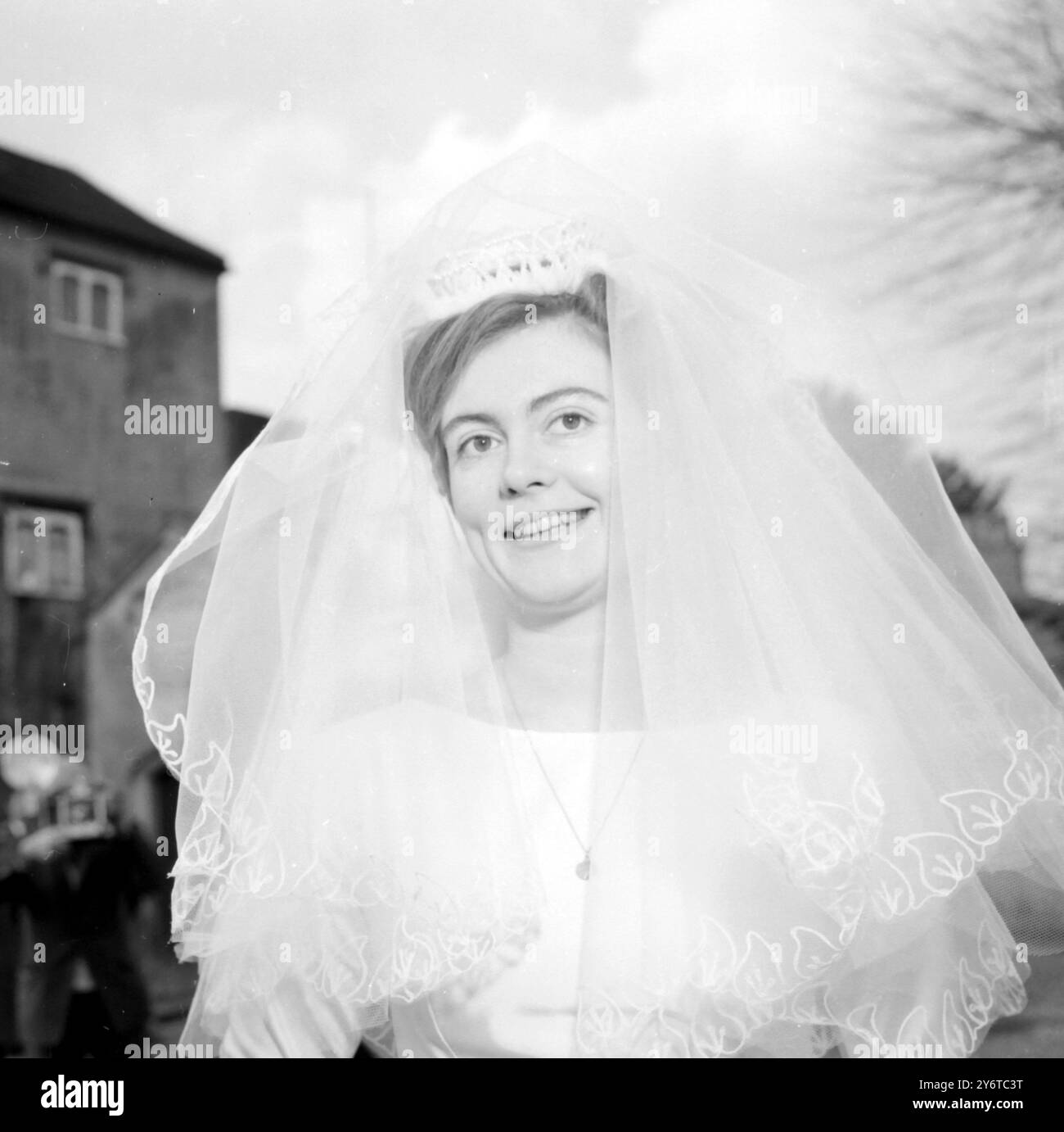 MARIAGE DE STUART MACKENZIE ET ANNE MORSE / 2 DÉCEMBRE 1961 Banque D'Images