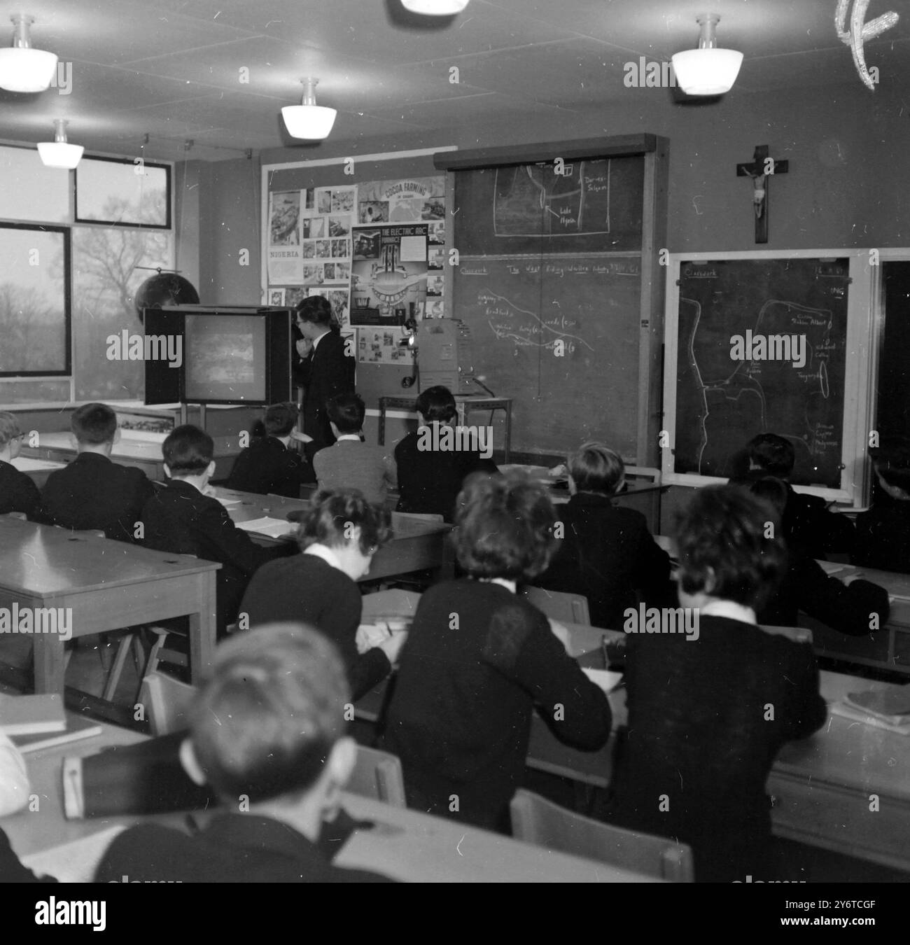 CHANOINE PALMER ÉCOLE SECONDAIRE CATHOLIQUE SEPT ROIS 28 NOVEMBRE 1961 Banque D'Images