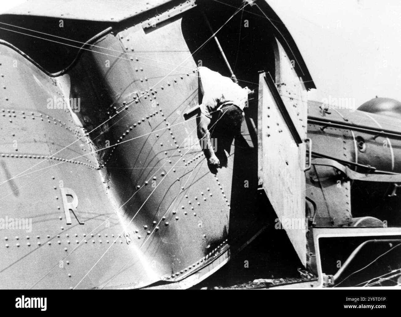 LE 24 NOVEMBRE 1961, LE CORPS DU MANDRAS BOMBAY JANITA EXPRESS S'ÉCRASE SUR UN RAIL Banque D'Images