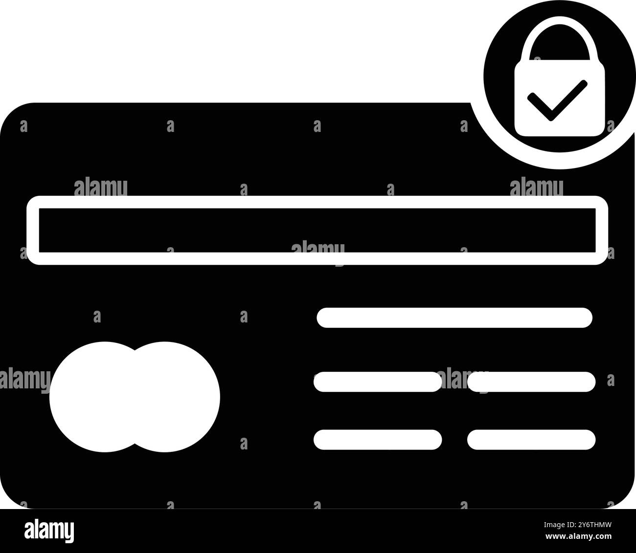 Carte, carte atm, paiement, carte bancaire, serrure, icône de carte sécurisée, de protection et sécurisée Illustration de Vecteur