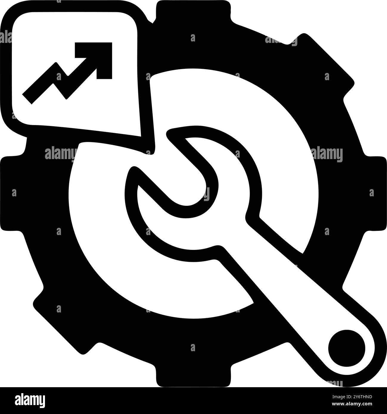 paramètre, vitesse, maintenance, icône d'optimisation Illustration de Vecteur