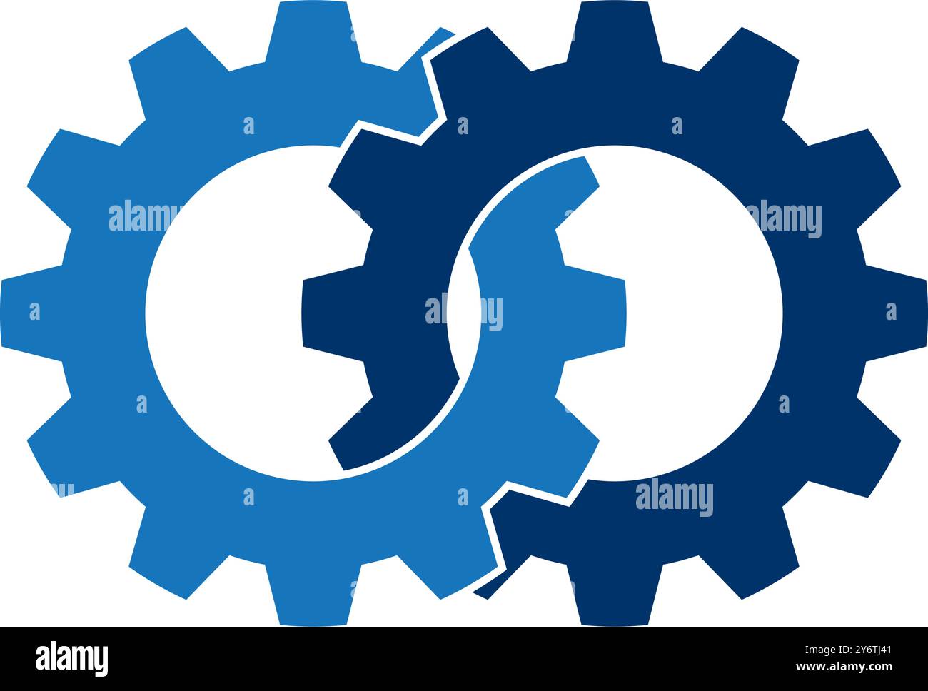 Conception de modèle d'illustration vectorielle de logo Gear. Illustration de Vecteur