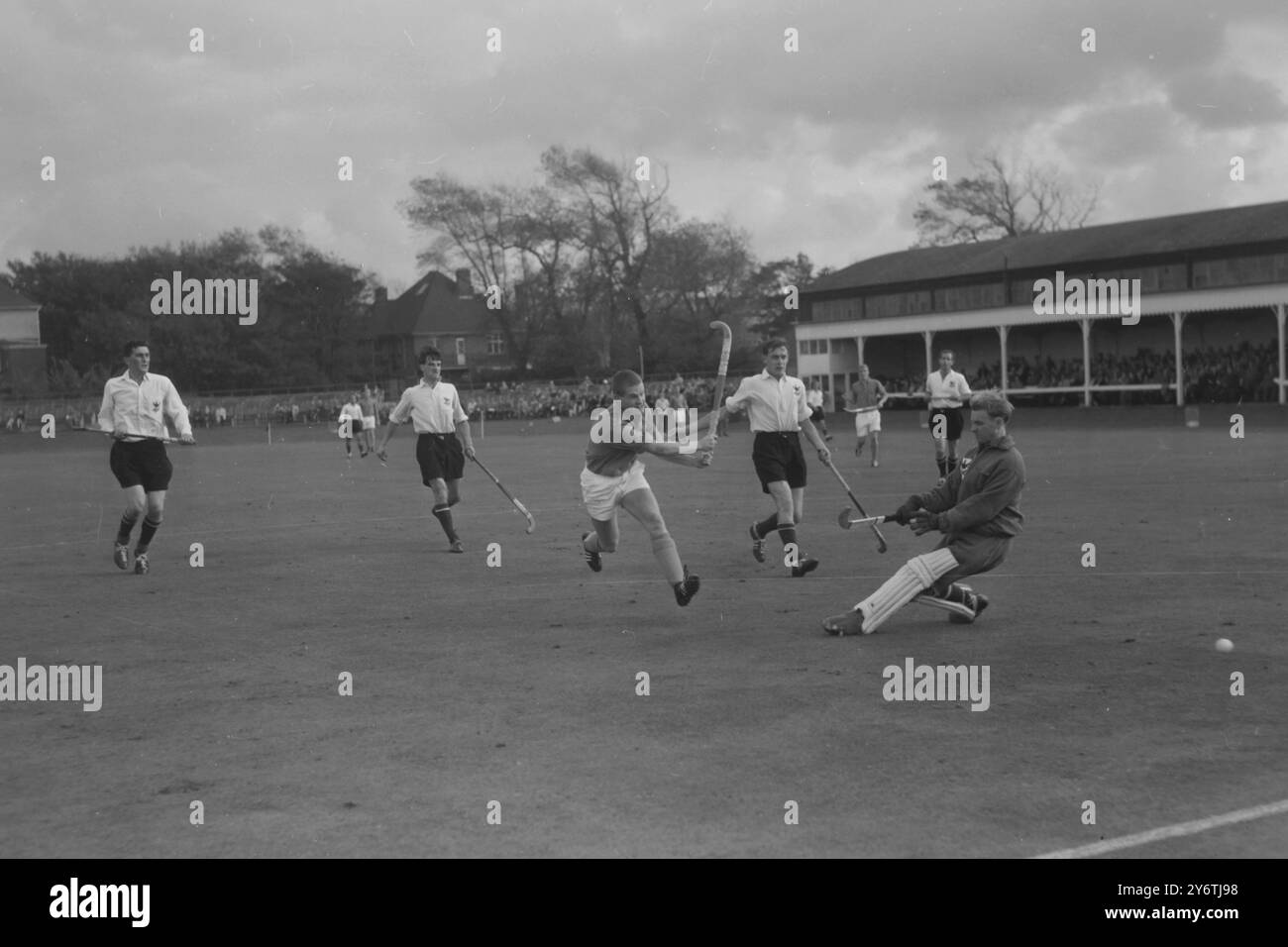 HOCKEY BUCHEM MARQUE HORS ÉQUIPE ANGLETERRE CONTRE HOLLANDE 21 OCTOBRE 1961 Banque D'Images