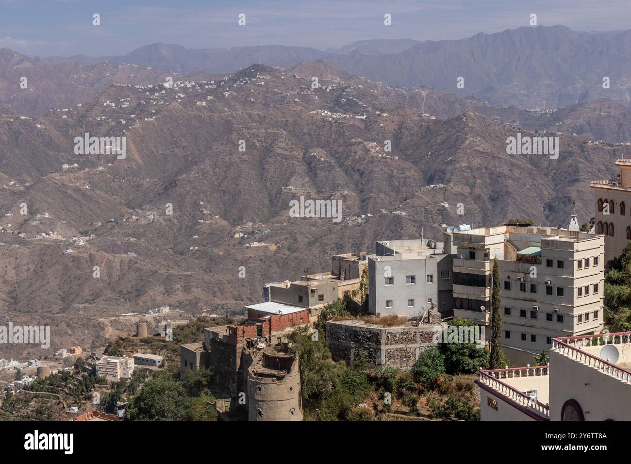 Vue de la ville de Fayfa, Arabie Saoudite Banque D'Images