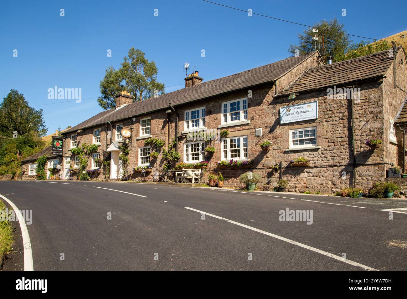 Le Rose and Crown Country coaching inn à Allgreave dans le Peak District anglais, Derbyshire Angleterre Banque D'Images