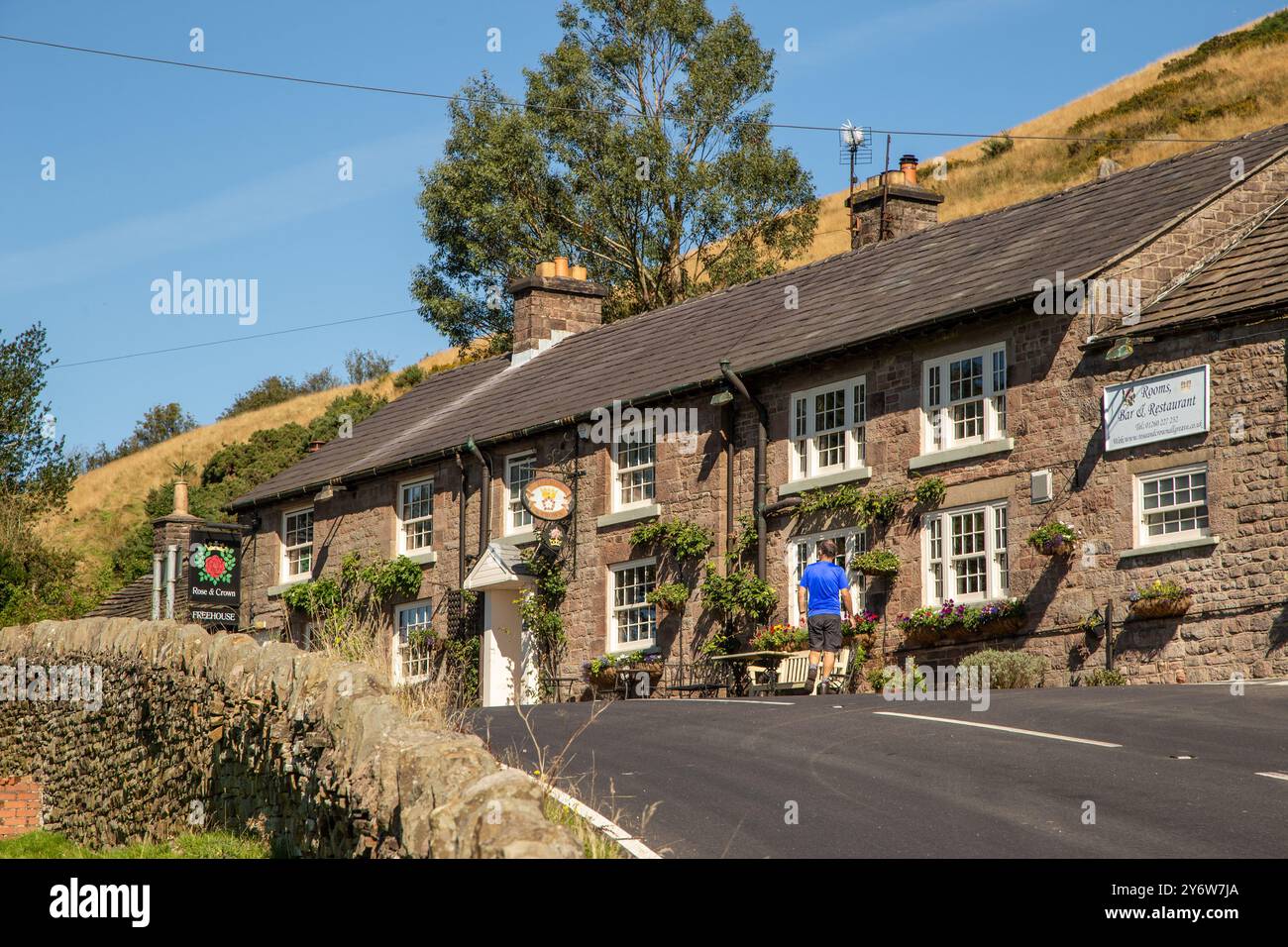 Le Rose and Crown Country coaching inn à Allgreave dans le Peak District anglais, Derbyshire Angleterre Banque D'Images