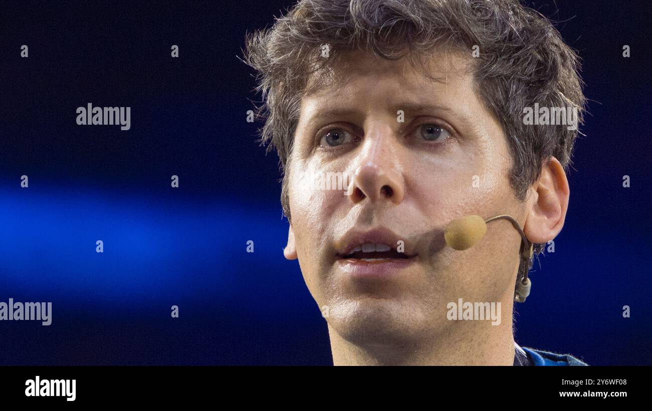 Turin, Italie. 26 septembre 2024. Sam Altman, entrepreneur américain (PDG d'OpenAI) à l'Italian Tech week 2024 crédit : Marco Destefanis/Alamy Live News Banque D'Images