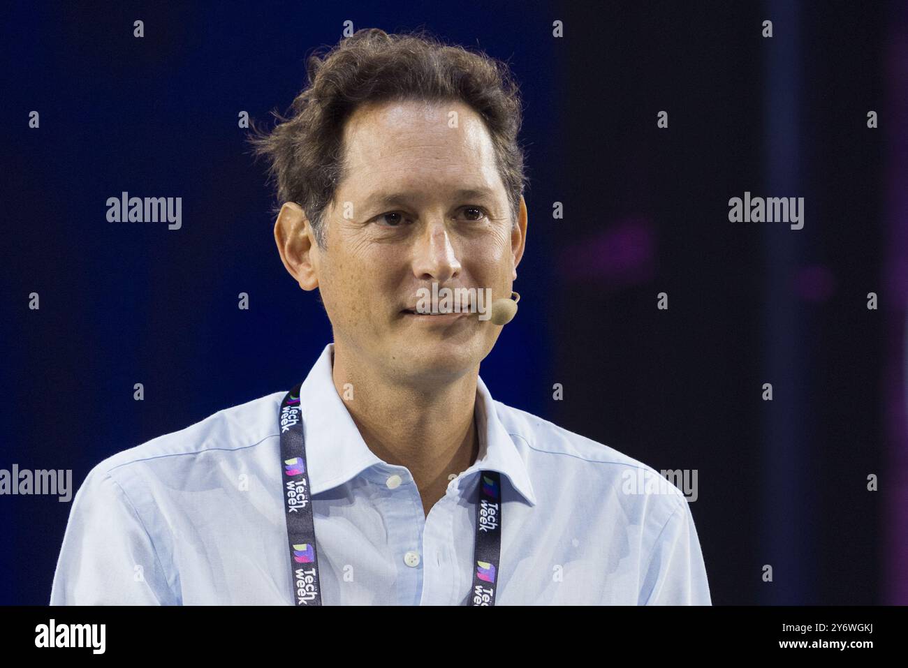 Turin, Italie. 26 septembre 2024. John Elkann (PDG d'Exor et Président de Stellantis et Ferrari) à l'Italian Tech week 2024 Banque D'Images