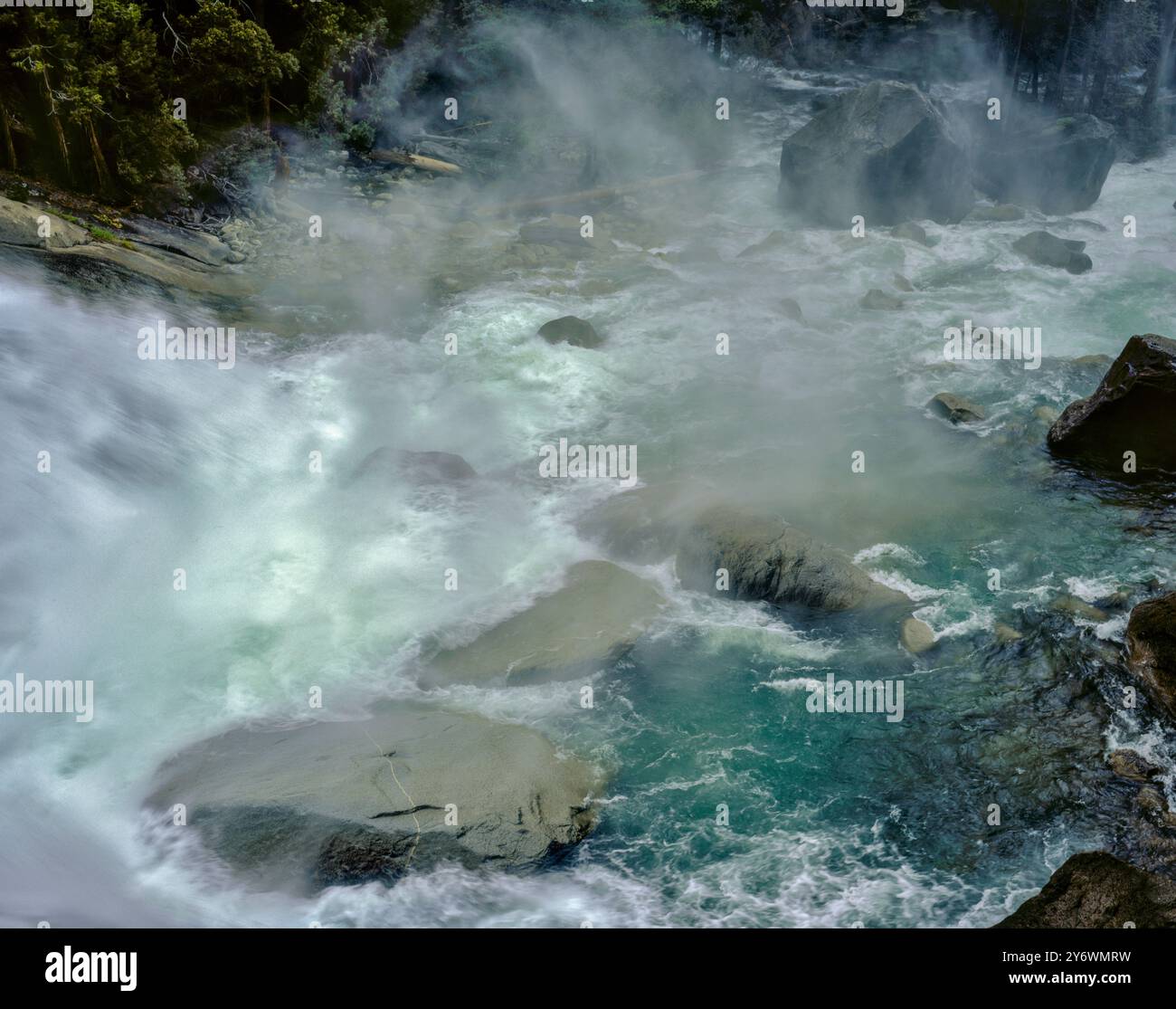 Mist Falls, Bubbs Creek, Paradise Valley, parc national de Kings Canyon, Californie Banque D'Images