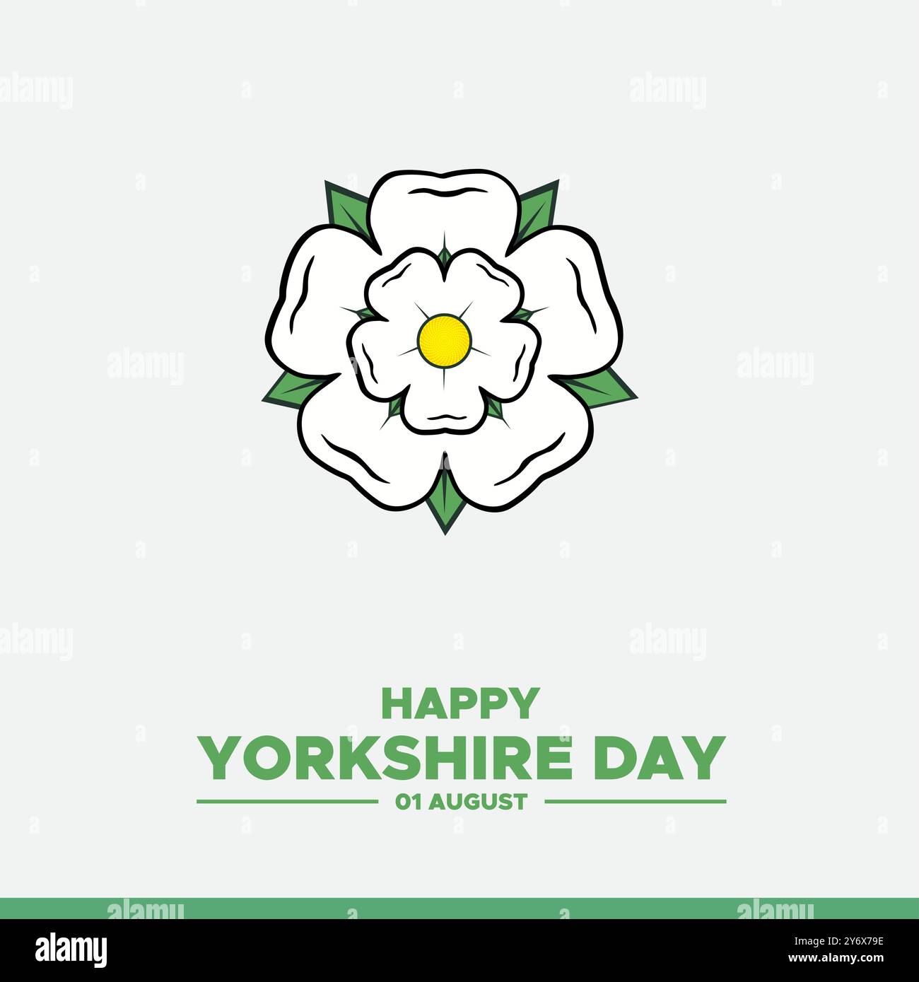 Yorkshire Day tenu le 1er août, modèle modifiable Yorkshire Day, illustration stock Yorkshire Day, fichier eps. Illustration de Vecteur