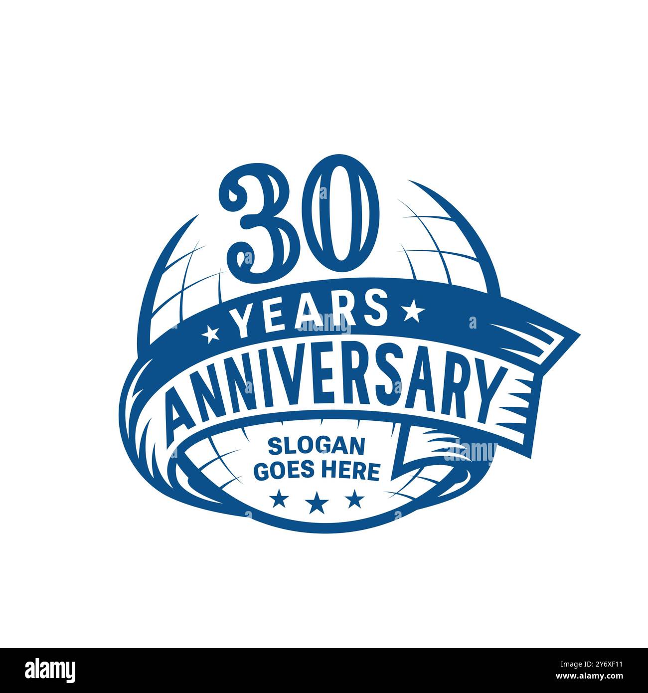 modèle de conception anniversaire de 30 ans. 30e logo. Vecteur et illustration. Illustration de Vecteur