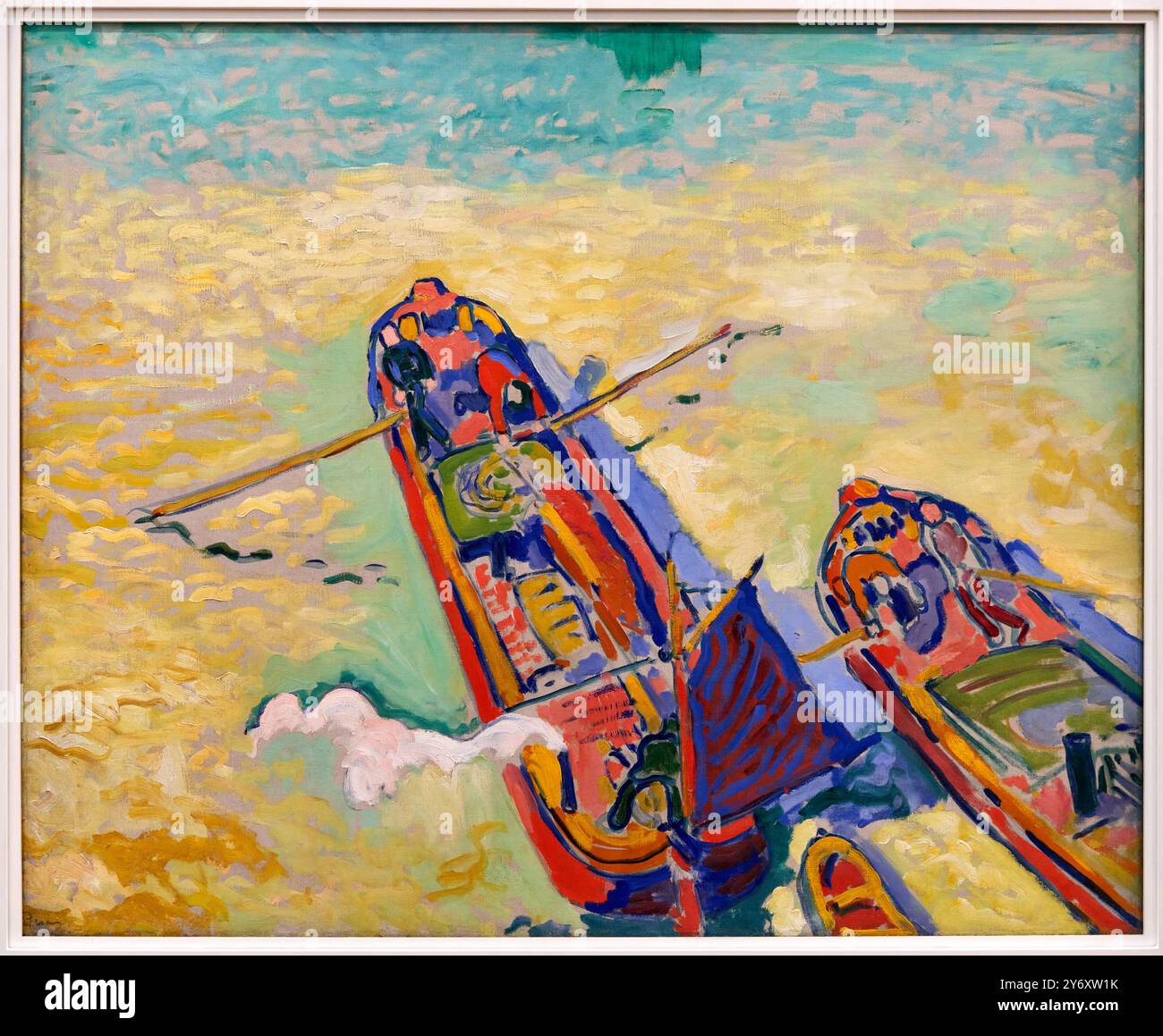 Les deux Péniches, 1906, André Derain, 1880, Chatou (France) - 1954, Garches (France), Centre Pompidou, Musée National d'Art moderne et contemporain Banque D'Images