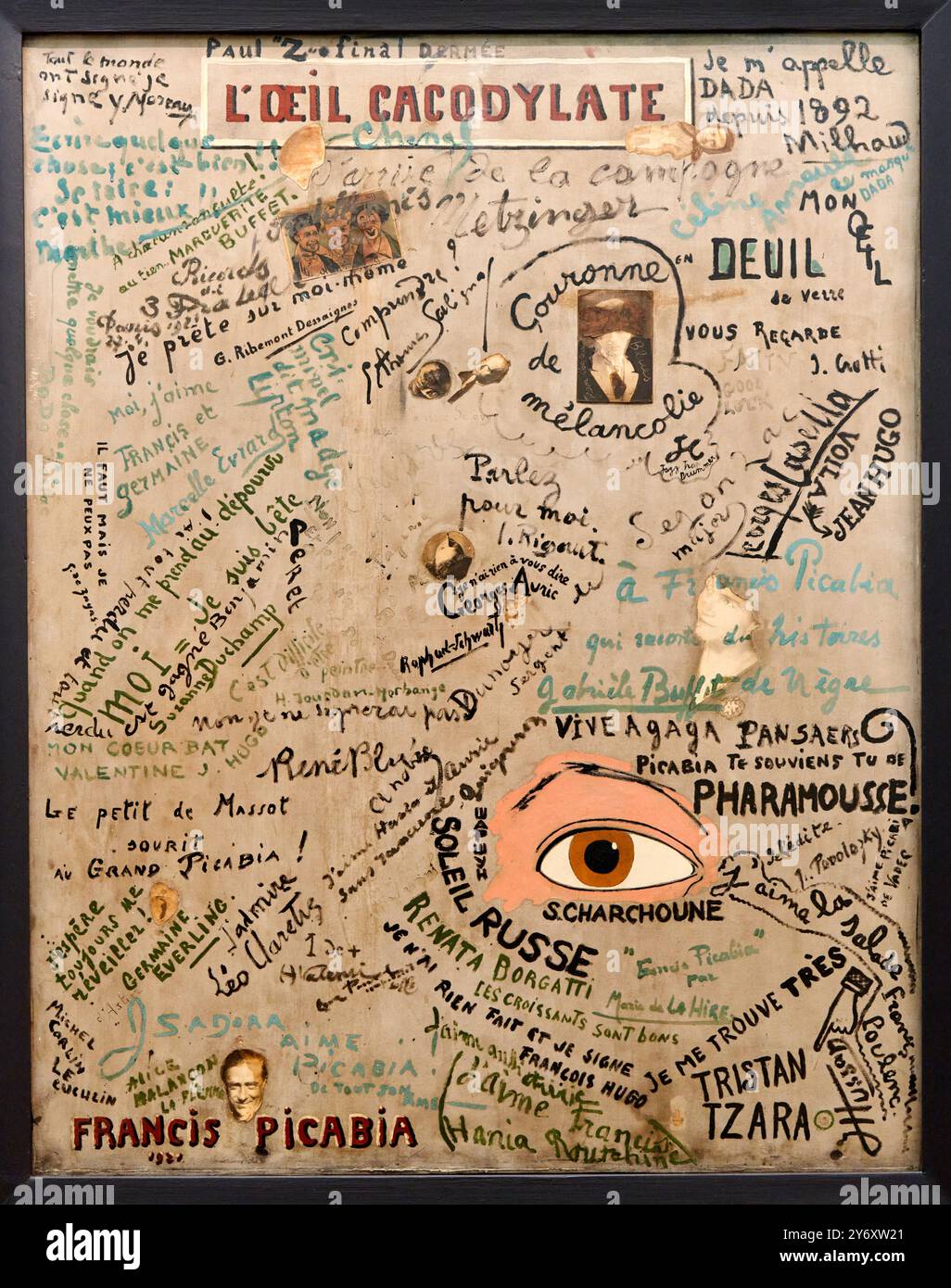 L'Œil cacodylate, 1921, Francis Picabia, 1879, Paris (France) - 1953, Paris (France), Centre Pompidou, Musée National d'Art moderne et contemporain, Banque D'Images