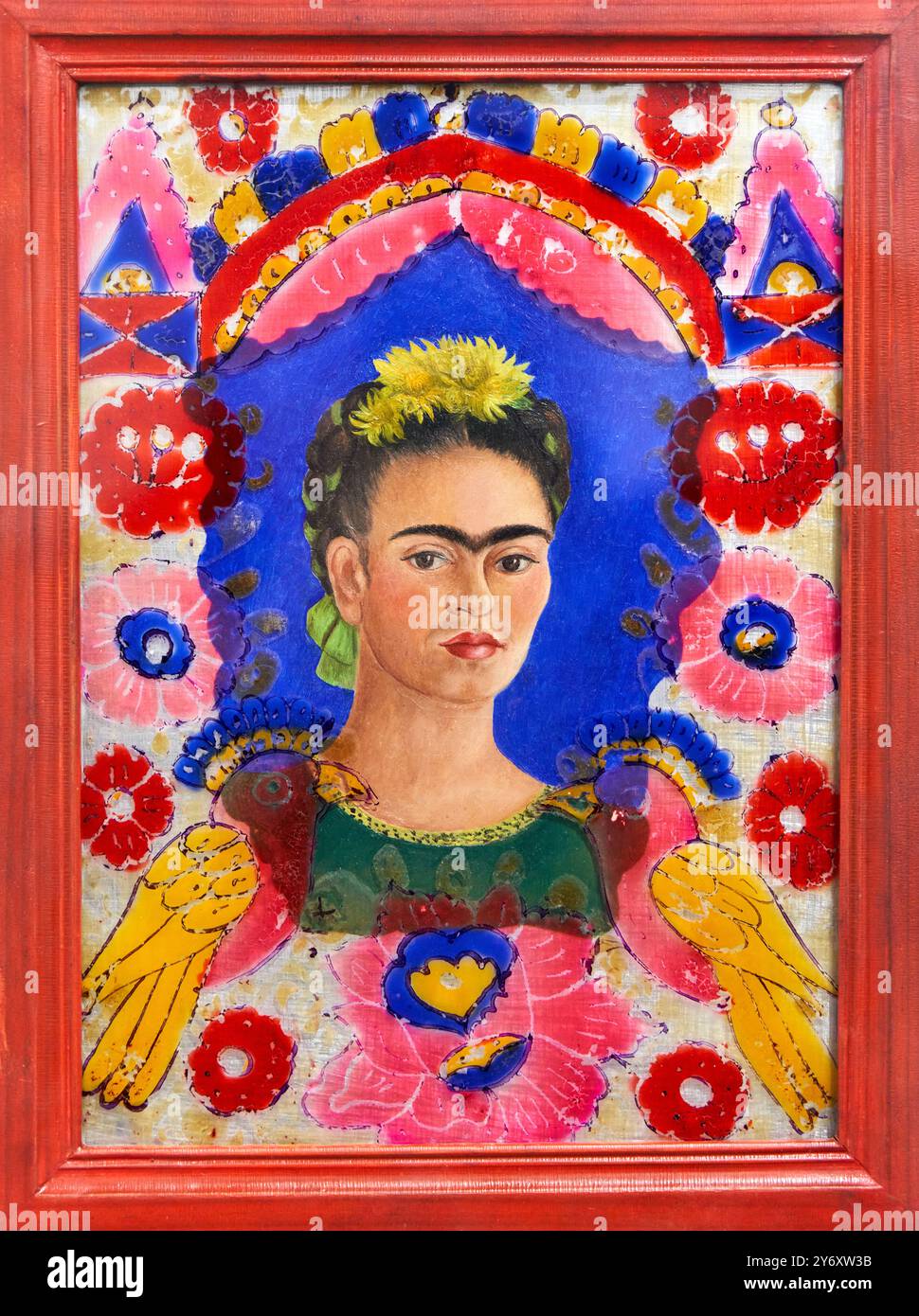 The Frame, 1938, Frida Kahlo, 1907, Coyoacan (Mexique) - 1954, Mexico (Mexique), Centre Pompidou, Musée National d'Art moderne et contemporain, pari Banque D'Images