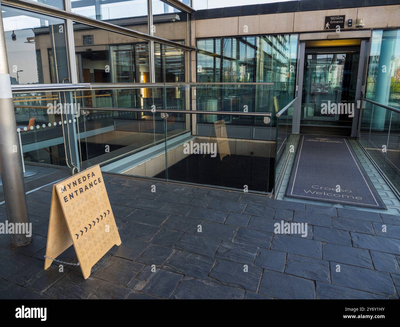 Le Senedd, Parlement gallois, Cardiff Bay, Cardiff, pays de Galles, UK, GB. Banque D'Images