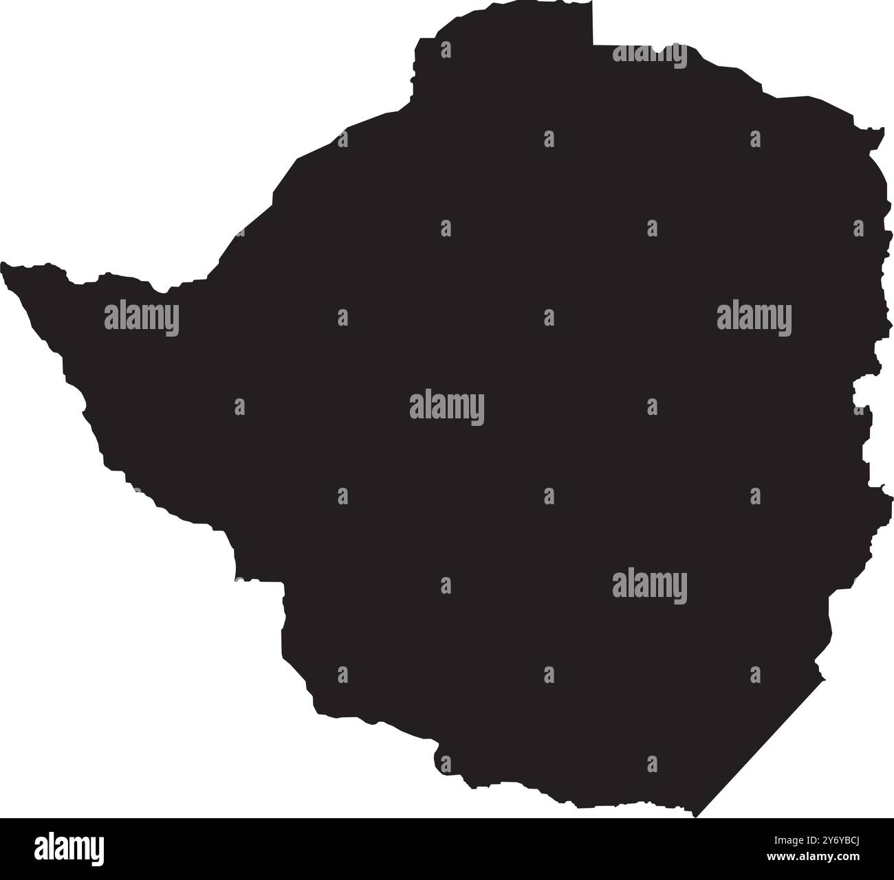 Zimbabwe map Banque d'images vectorielles - Alamy