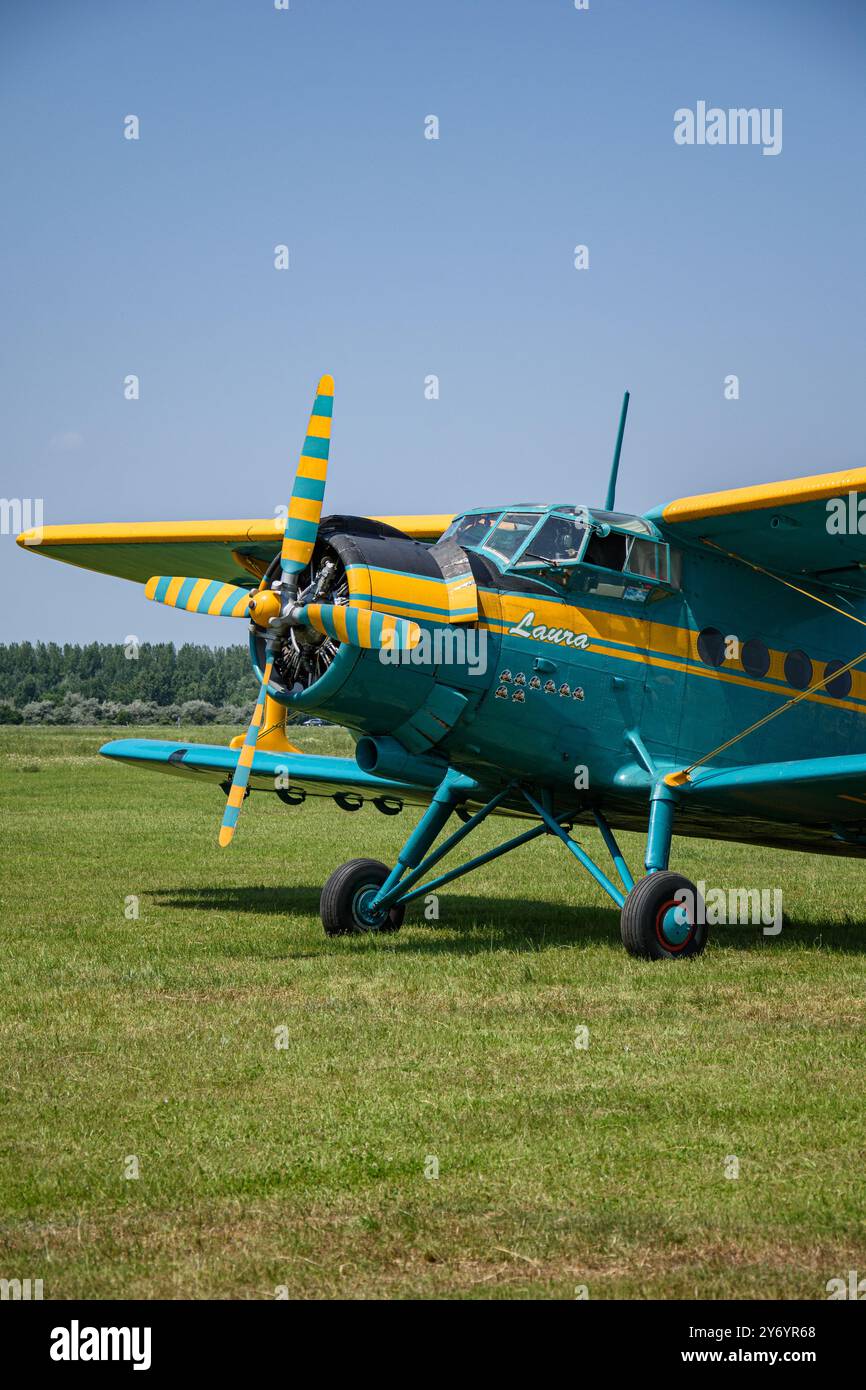 Antonov an-2 au salon aérien de Szolnok, Hongrie Banque D'Images