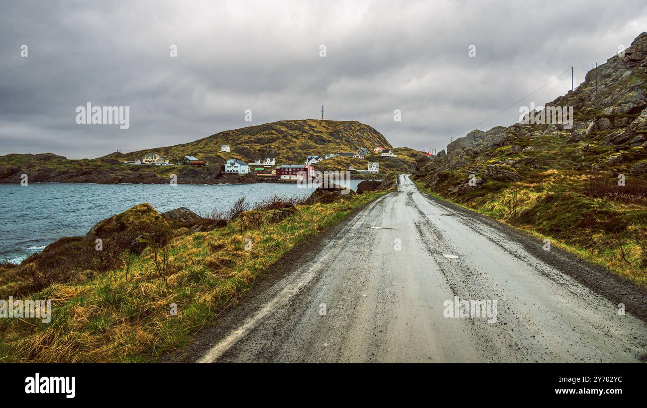 Paysages naturels à l'intérieur des îles de Vesteralen, Norvège Banque D'Images