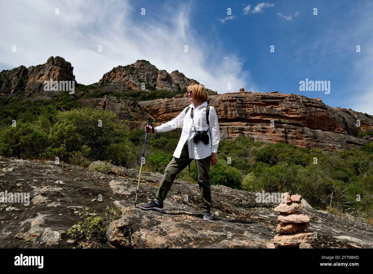 Rocher de Roquebrune, massif des Maures, Sud de la France Banque D'Images