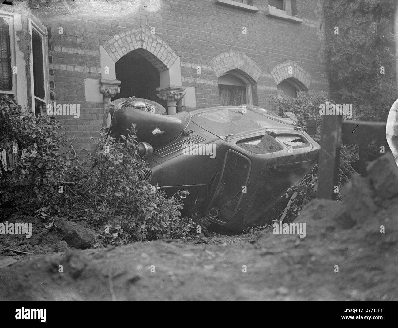 Dégâts à la bombe - Bexley 1941 Banque D'Images