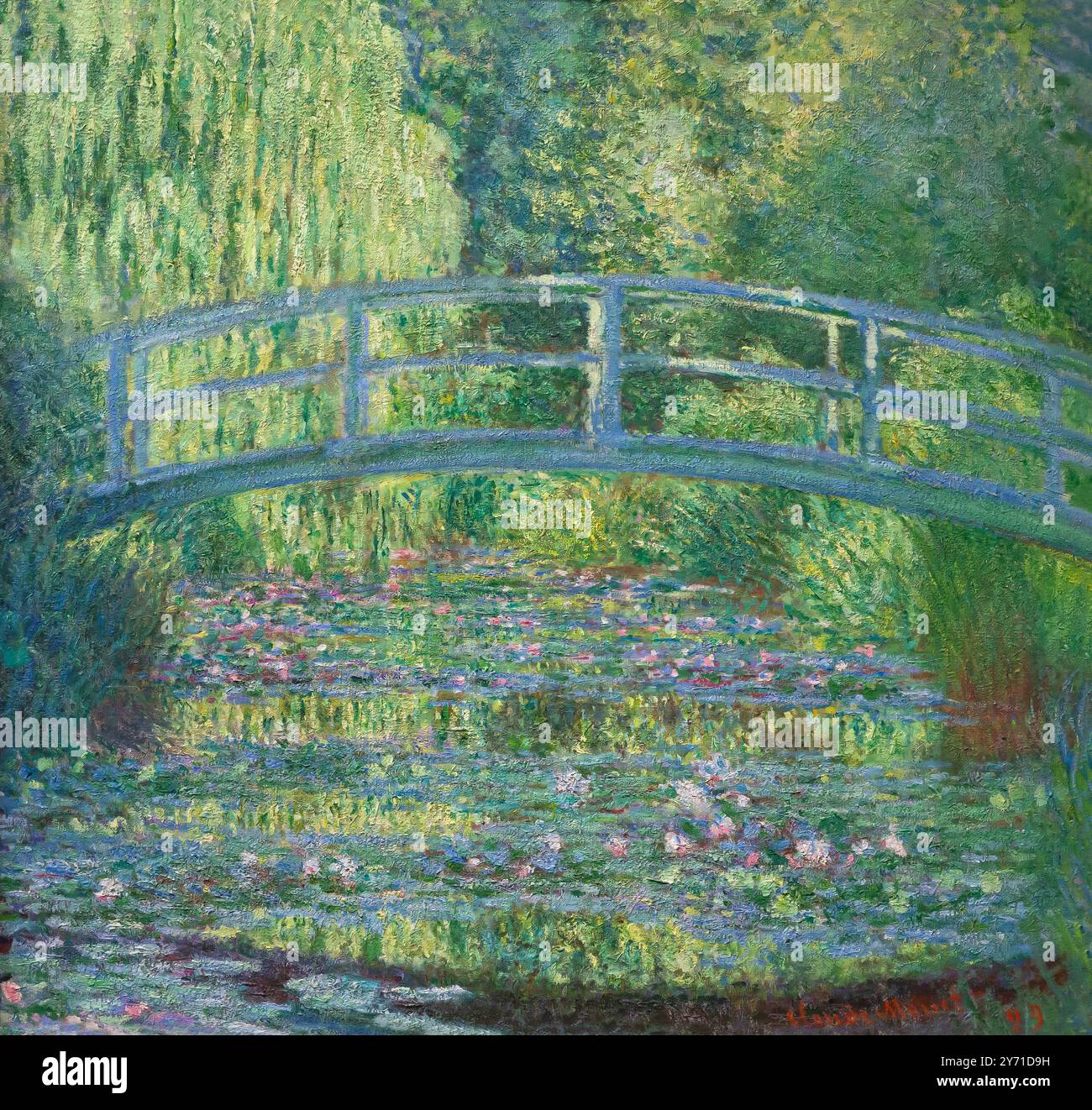 Étang au nénuphar, harmonie verte, Claude Monet, 1899, Banque D'Images