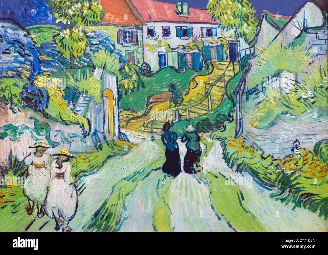 Escalier d'Auvers, Vincent van Gogh, 1890, Banque D'Images