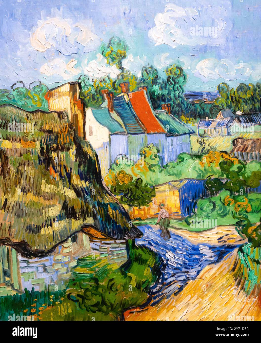 Maisons à Auvers, Vincent van Gogh, 1890, Banque D'Images