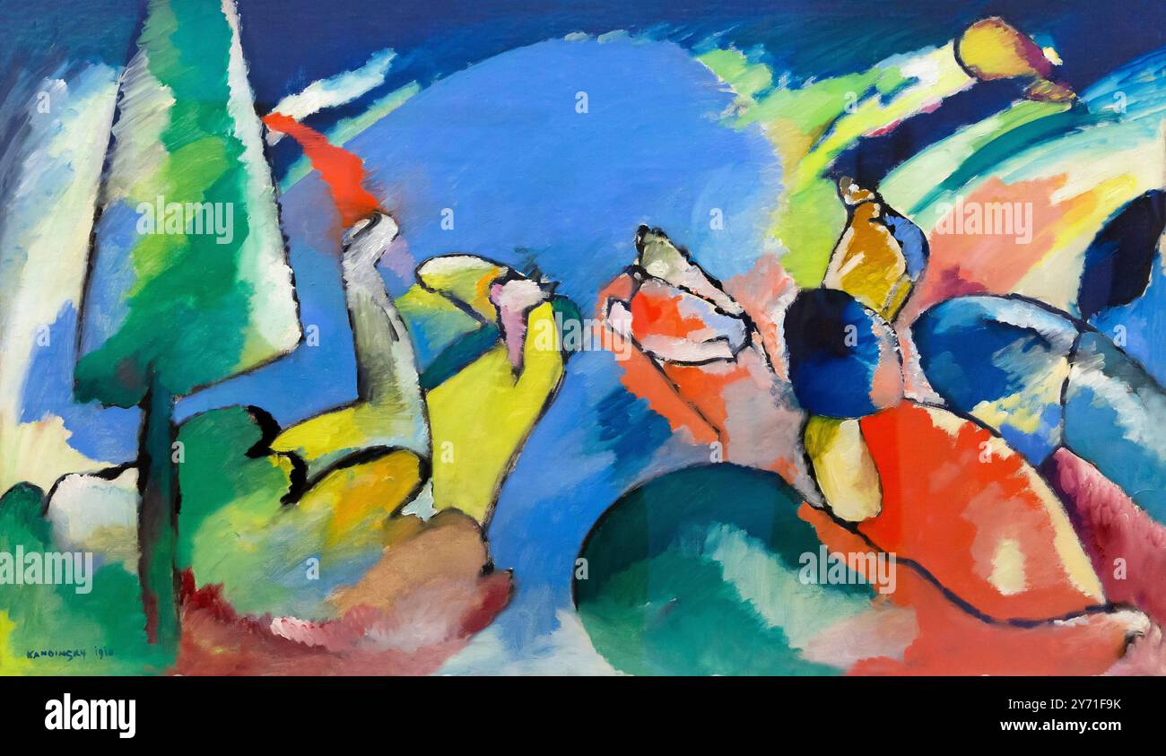 Improvisation XIV, improvisation 14, Wassily Kandinsky, 1910, Banque D'Images