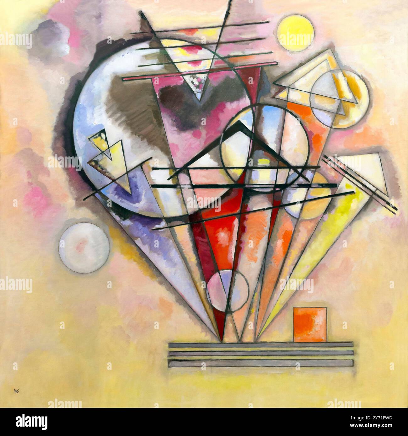 Sur les pointes, Auf Spitzen, Wassily Kandinsky, 1928, Banque D'Images