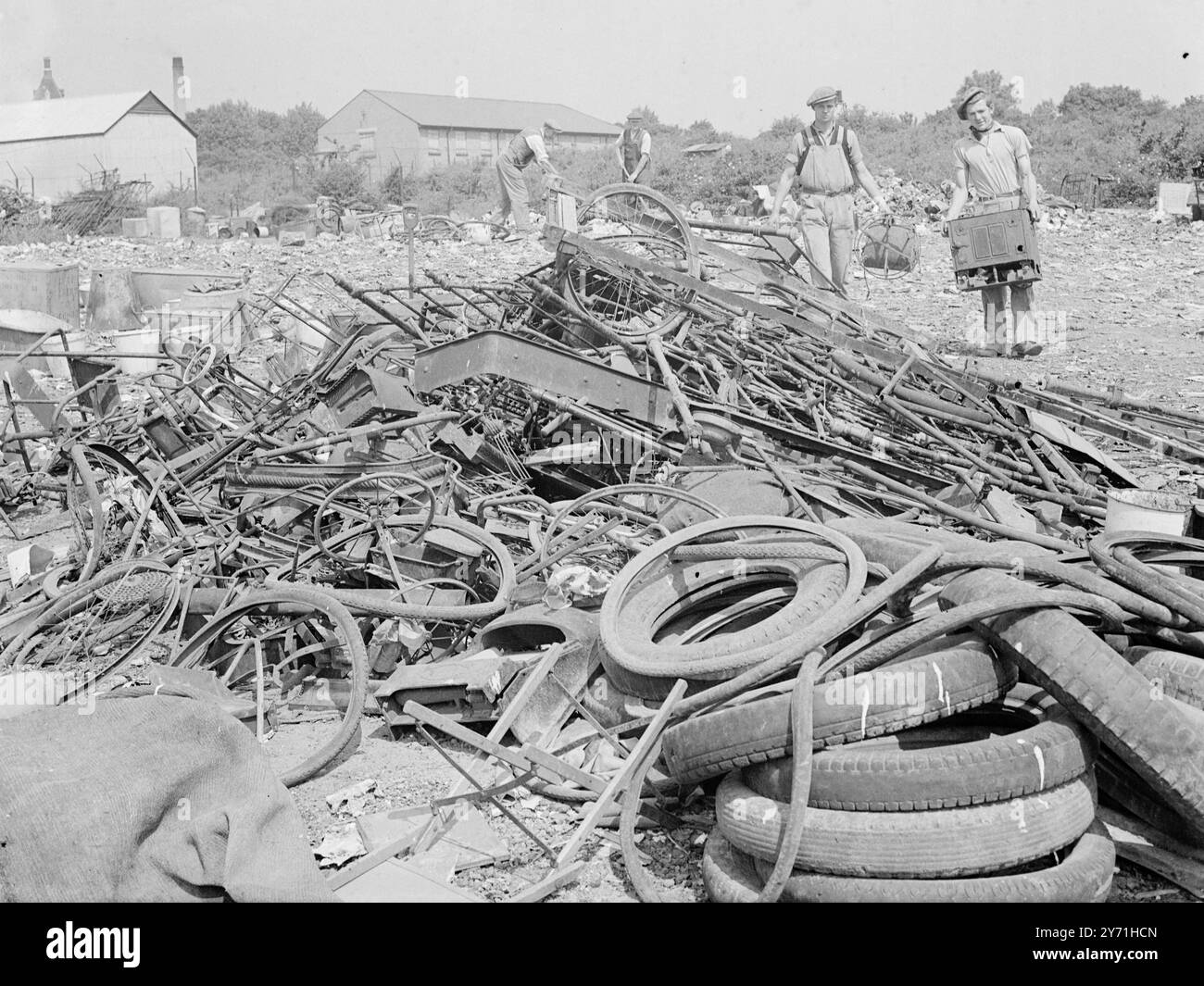 Décharge en caoutchouc 1946 Banque D'Images