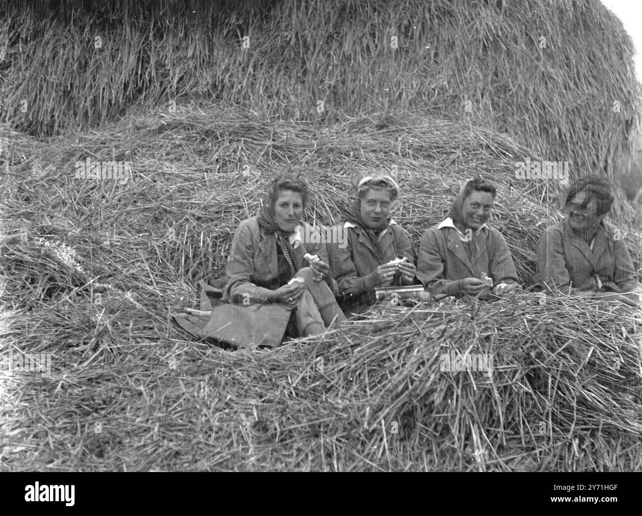 Landgirls. 1945 Banque D'Images