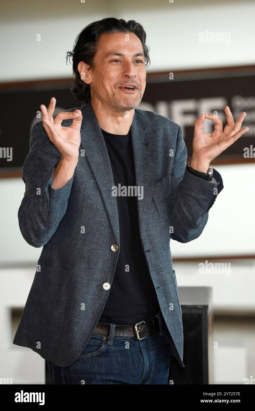 Rodrigo Cortes beim Photocall zum Kinofilm 'Escape' auf dem 72. Internationalen Filmfestival San Sebastian / Festival Internacional de Cine de San Sebastián im Kursaal. Saint-Sébastien, 27.09.2024 Banque D'Images