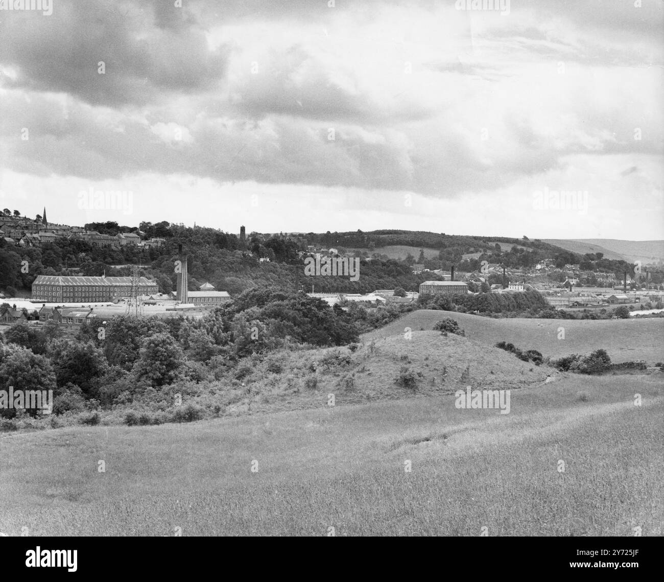 Un regard sur le moulin de Tweed , Galashiels , Selkirkshire , Écosse 10 août 1970 Banque D'Images