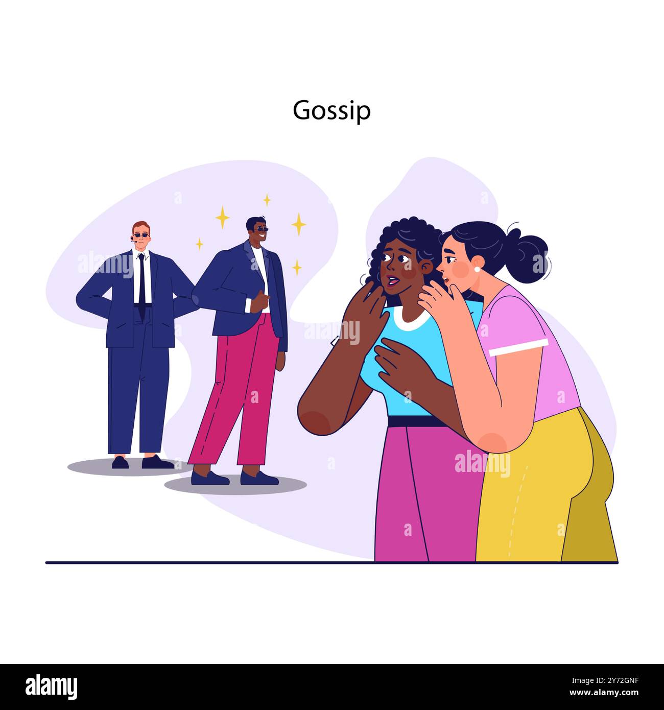 Routine célébrité. Star de cinéma ou de musique, personne célèbre au tapis rouge de la première de film. Fans commentant un artiste masculin bien connu. Illustration vectorielle plate Illustration de Vecteur